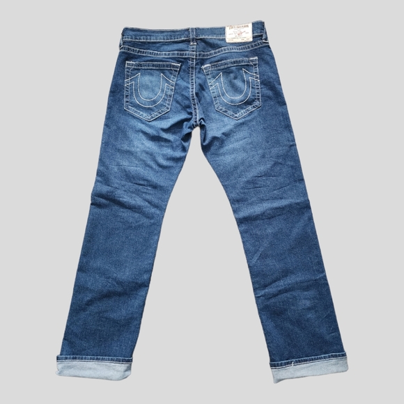 NWOT True Religion Ricky Relaxed Straight Jeans 34Wx34L - Picture 5 of 6